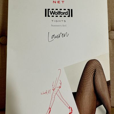 Wolford Lauren Tights Black Medium Retail $67